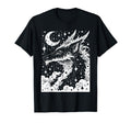 Dark Academia Fantasy Dragon Book T-Shirt - Unique Graphic for Adults - T-Shirt, Sweatshirt, Hoodie