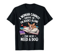 Cannot Survive Books Alone She Also T-Shirt - Trendy Graphic Men Women - T-Shirt, Sweatshirt, Hoodie