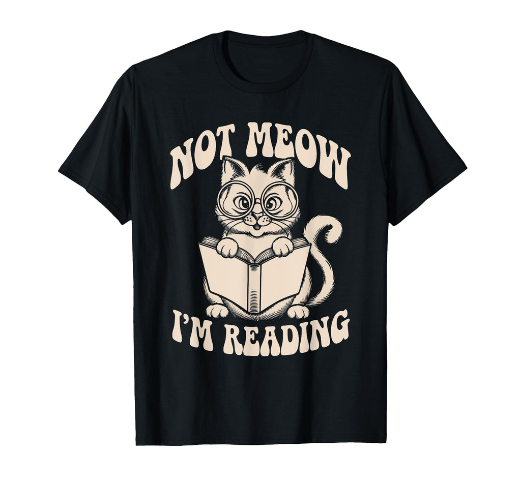 Cat Bookworm Bibliophile Reader T-Shirt - Casual Everyday Wear for Adults - T-Shirt, Sweatshirt, Hoodie