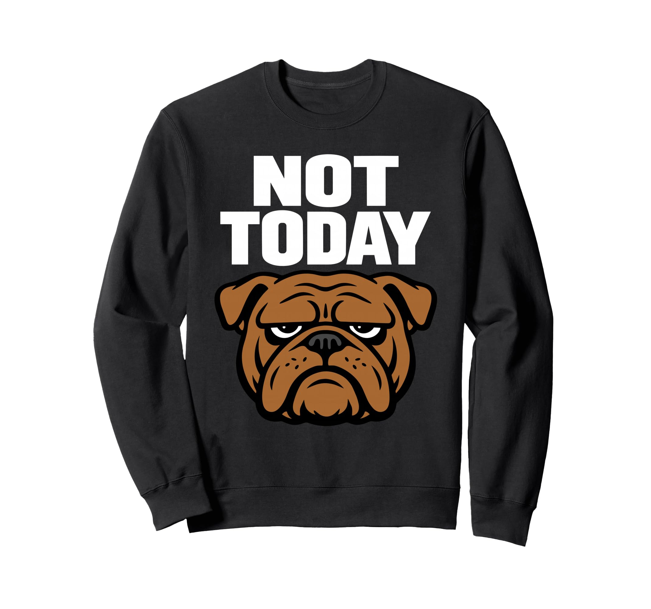 Funny Bulldog Grumpy Dog Sweatshirt - Custom Art Print Men Women - T-Shirt, Sweatshirt, Hoodie