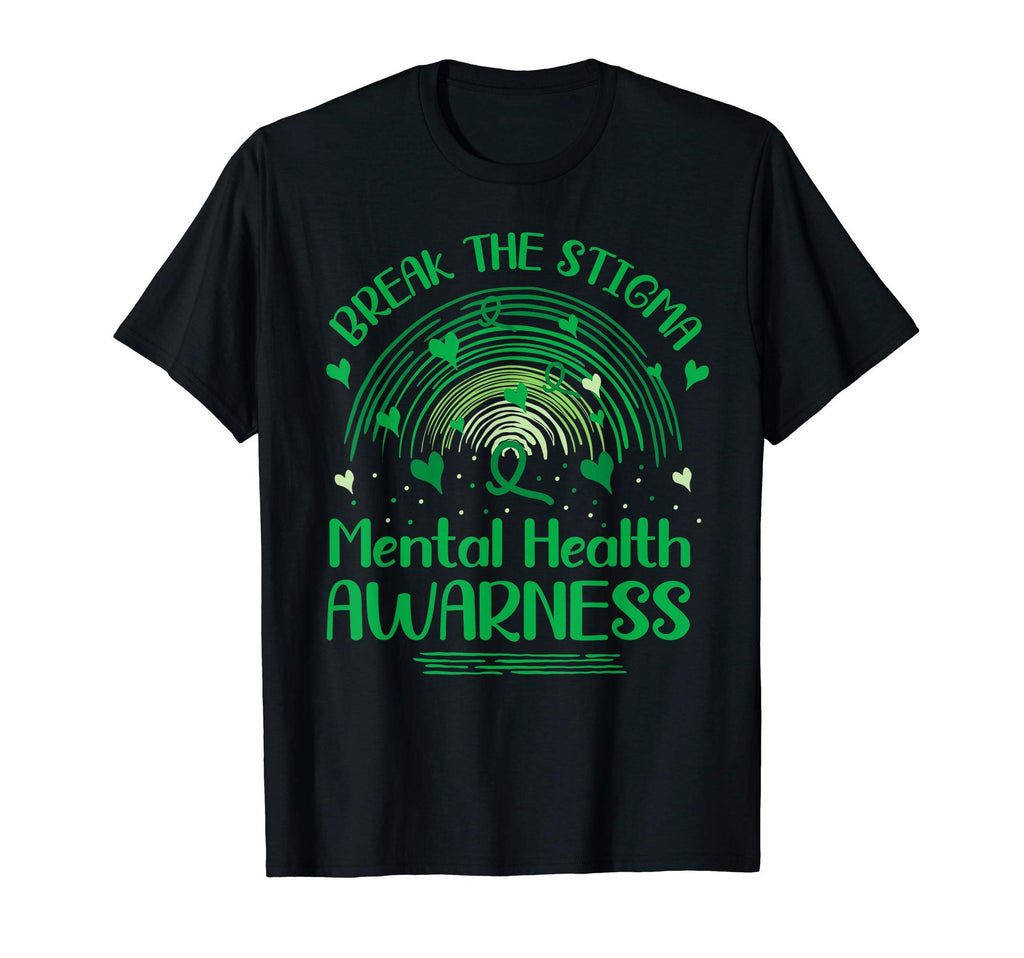 Mental Health Matters Break Stigma Mental T-Shirt - Trendy Graphic Unisex - T-Shirt, Sweatshirt, Hoodie