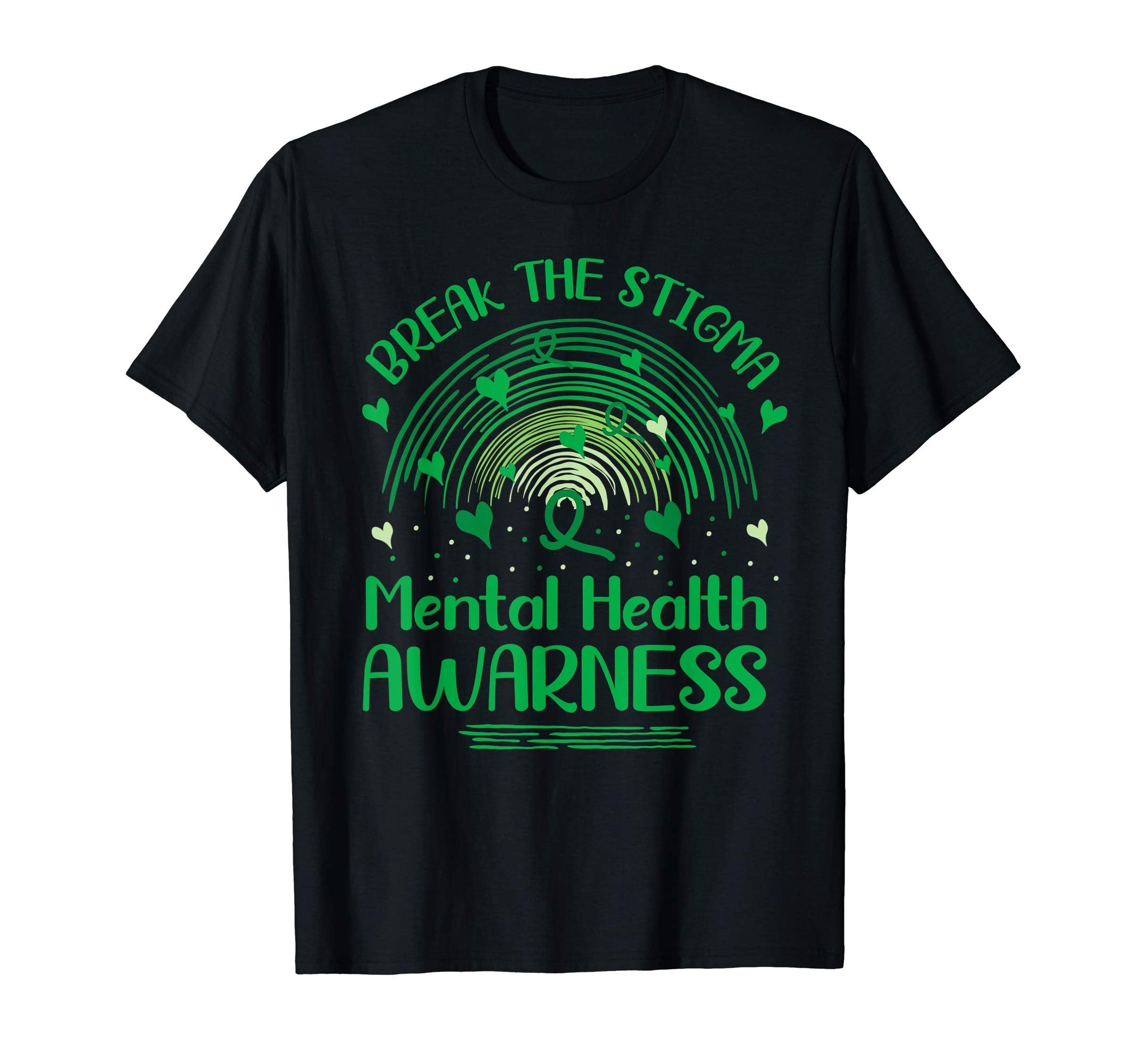 Mental Health Matters Break Stigma Mental T-Shirt - Trendy Graphic Unisex - T-Shirt, Sweatshirt, Hoodie