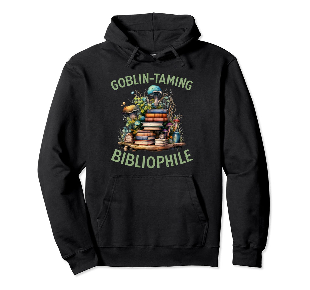 Goblin Taming Bibliophile Fantasy Hoodie - Minimalist Print for Adults - T-Shirt, Sweatshirt, Hoodie
