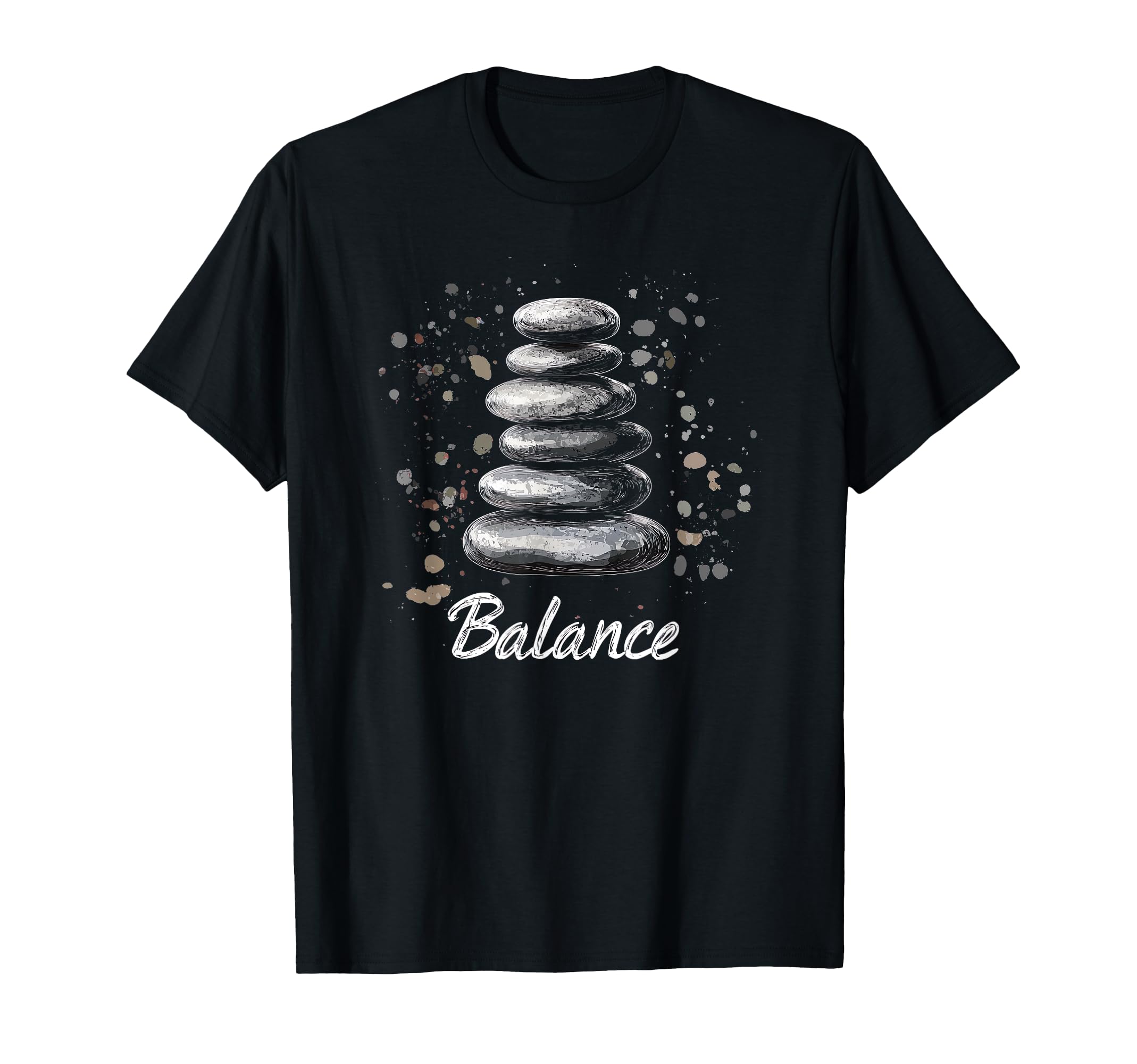Zen Balancing Stones Art Mindfulness T-Shirt - Casual Everyday Wear Unisex - T-Shirt, Sweatshirt, Hoodie