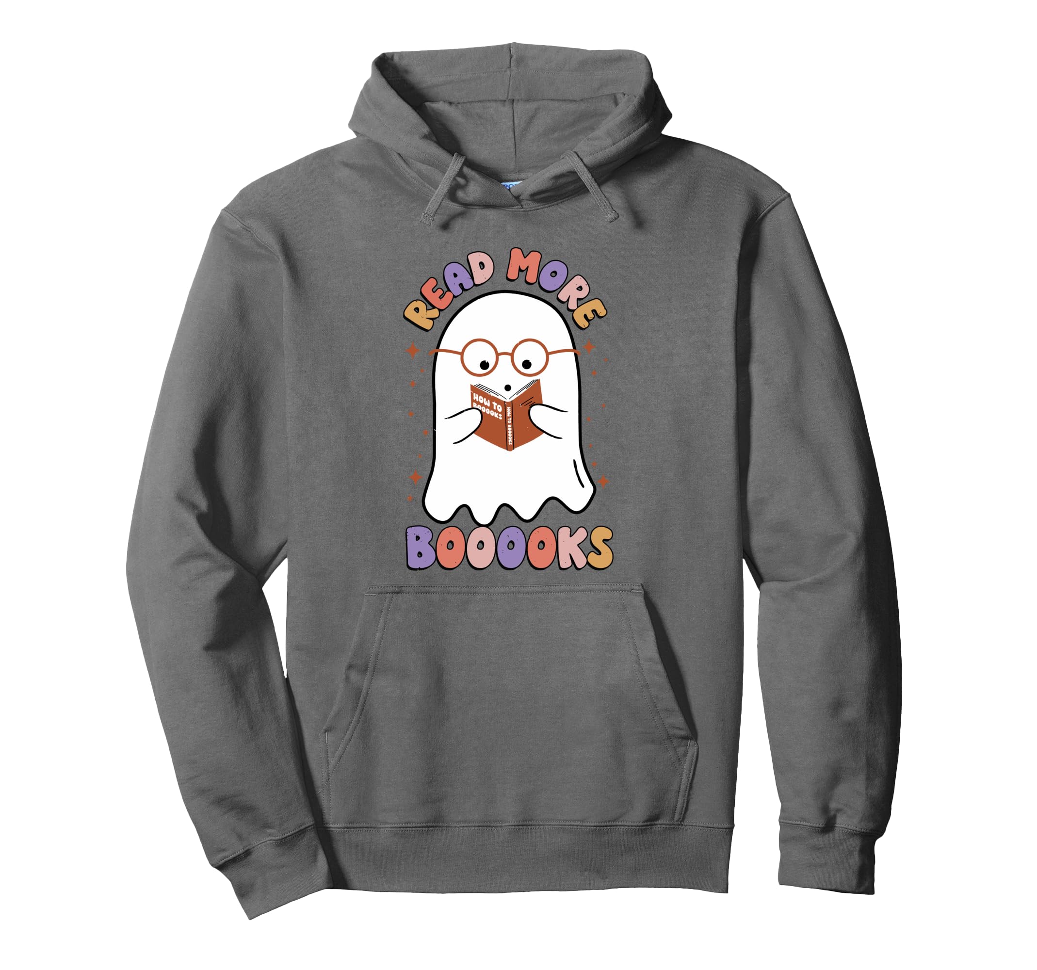 Ghost Reading Book Lovers Halloween Hoodie - Aesthetic Graphic Unisex - T-Shirt, Sweatshirt, Hoodie