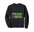 Book Nerd Pixel Reading Bibliophile Sweatshirt - Unique Graphic for Adults - T-Shirt, Sweatshirt, Hoodie