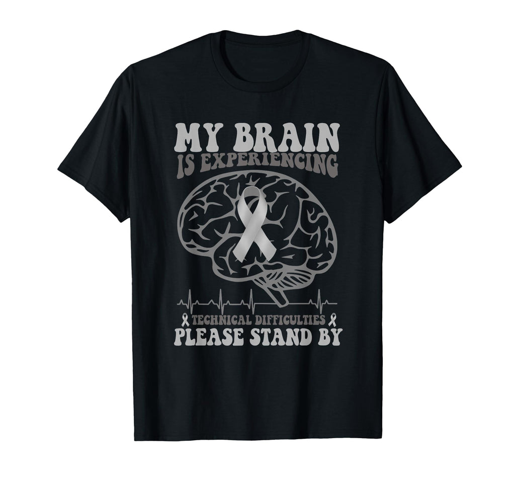 My Brain Is Experiencing Mental Health T-Shirt - Trendy Graphic Unisex - T-Shirt, Sweatshirt, Hoodie