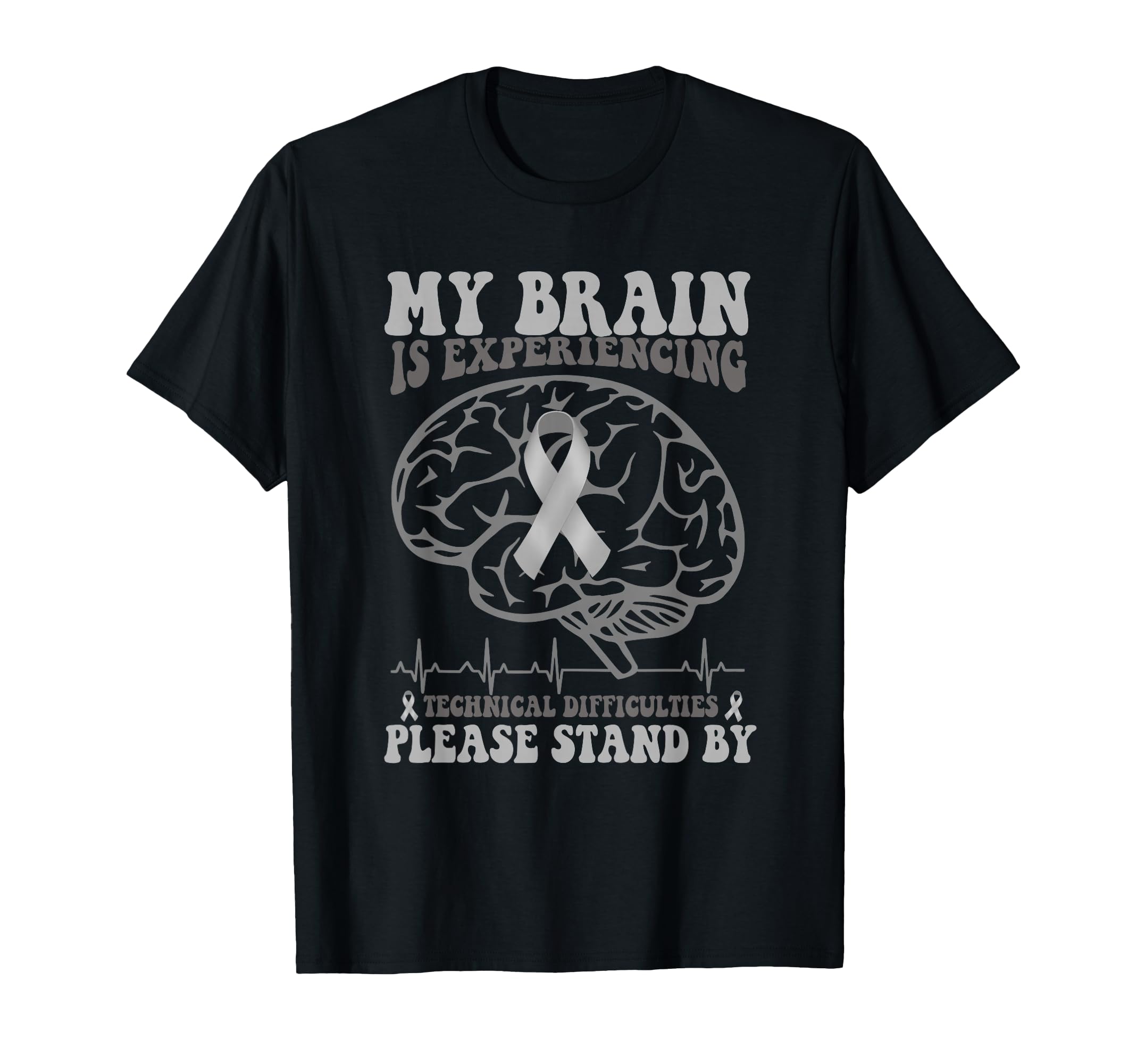 My Brain Is Experiencing Mental Health T-Shirt - Trendy Graphic Unisex - T-Shirt, Sweatshirt, Hoodie