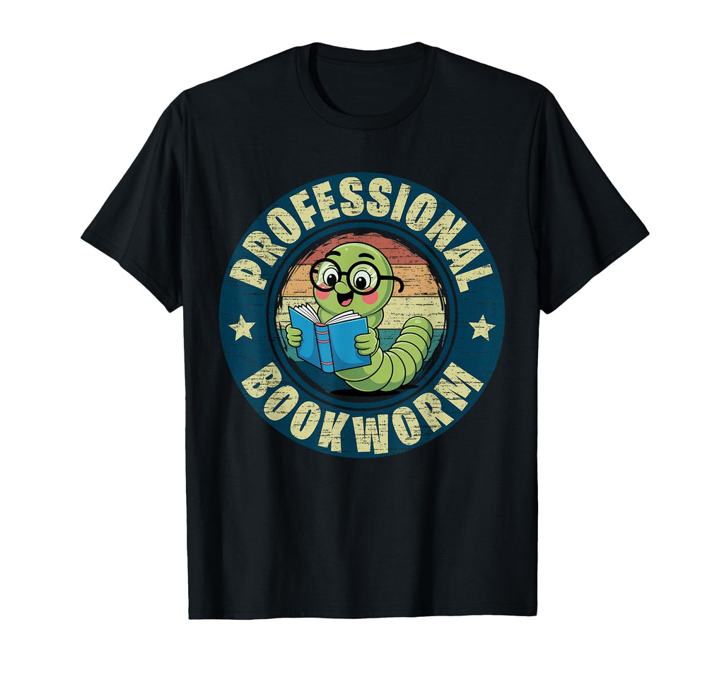 Professional Bookworm Bookish Book Nerd T-Shirt - Trendy Graphic Men Women - T-Shirt, Sweatshirt, Hoodie