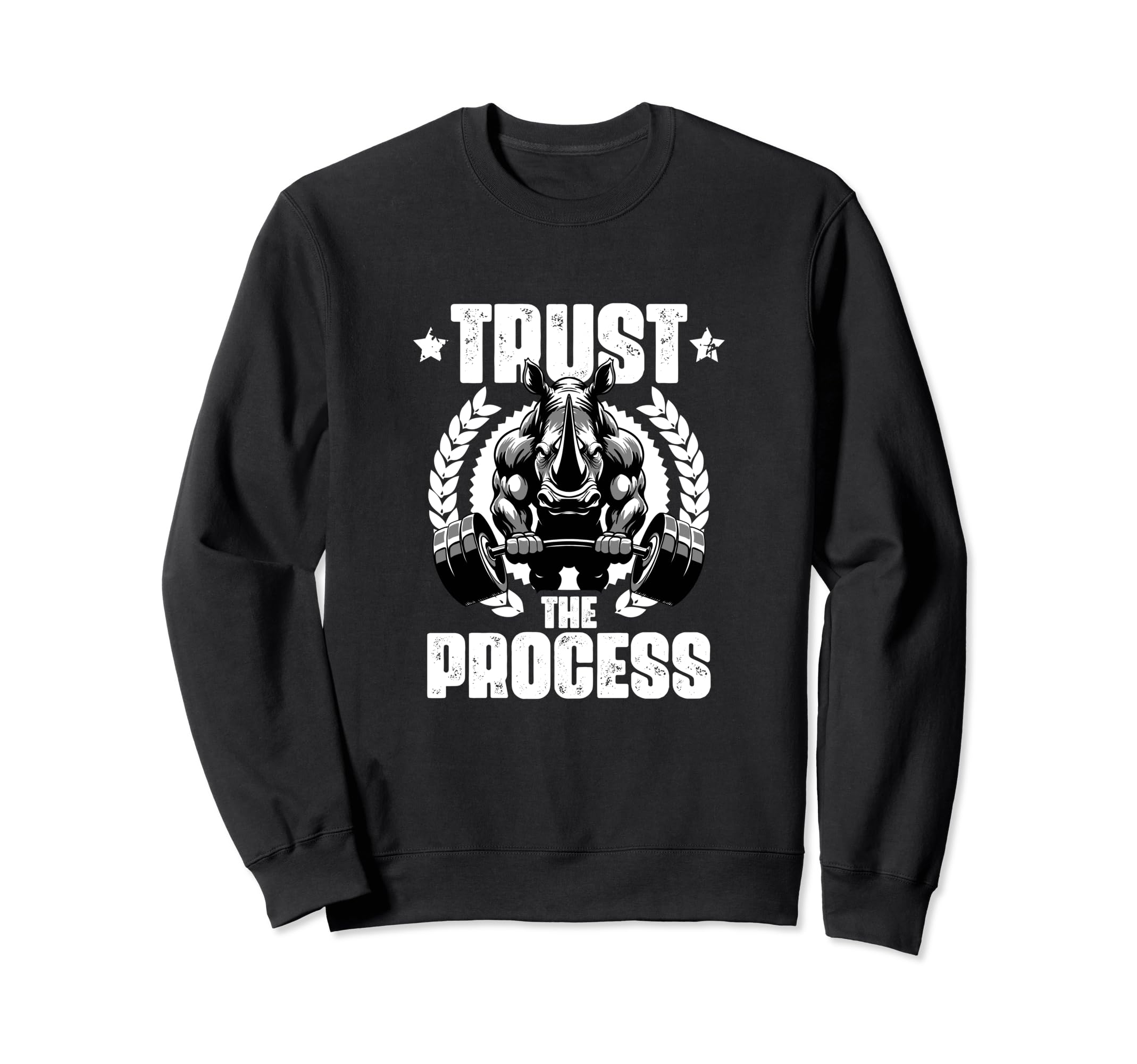 Trust Process Rhinoceros Workout Sweatshirt - Streetwear Style Men Women - T-Shirt, Sweatshirt, Hoodie
