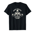 Anti Social Lifting Club Skull T-Shirt - Novelty Apparel for Adults - T-Shirt, Sweatshirt, Hoodie