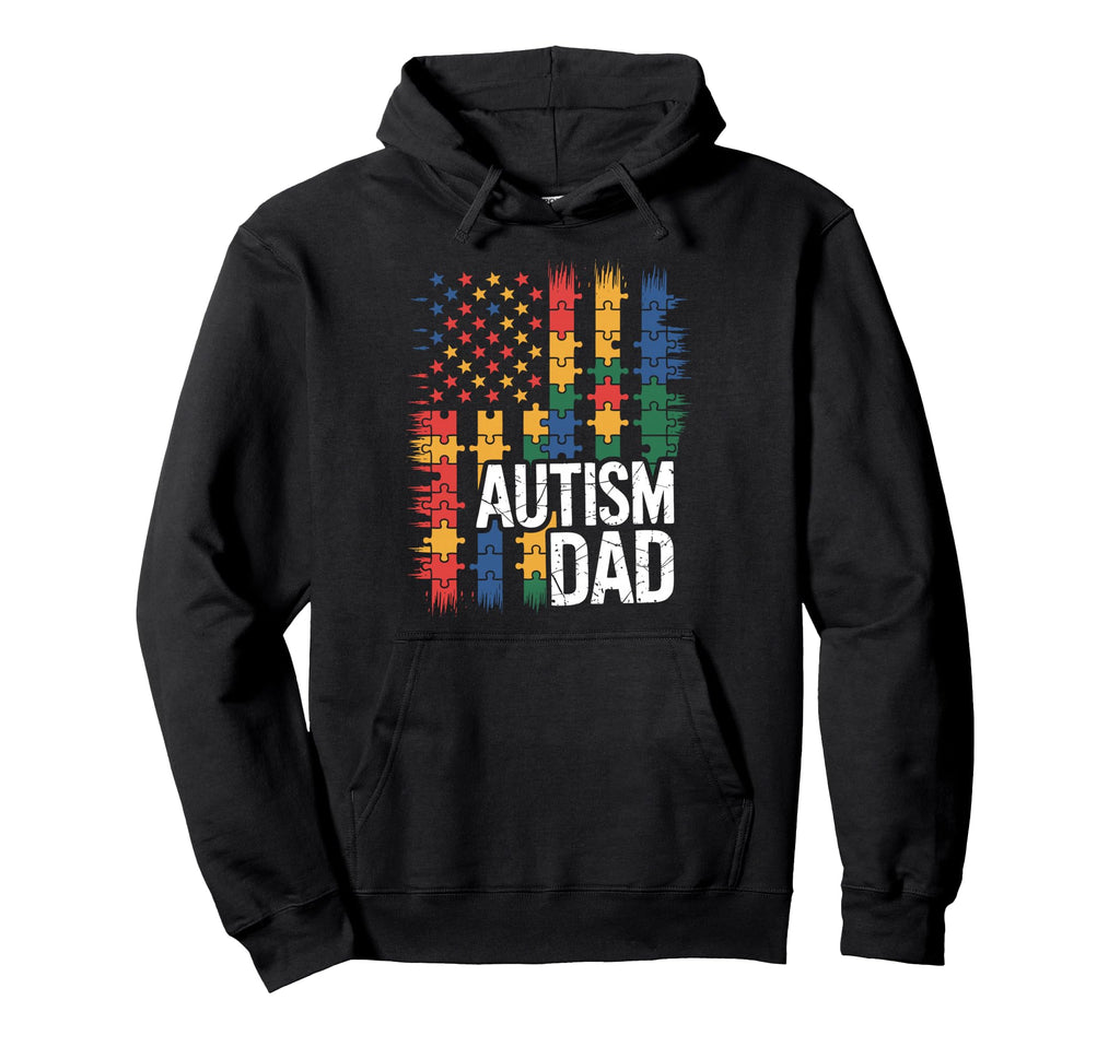 Autism Dad Autistic Child Father Hoodie - Custom Art Print for Adults - T-Shirt, Sweatshirt, Hoodie