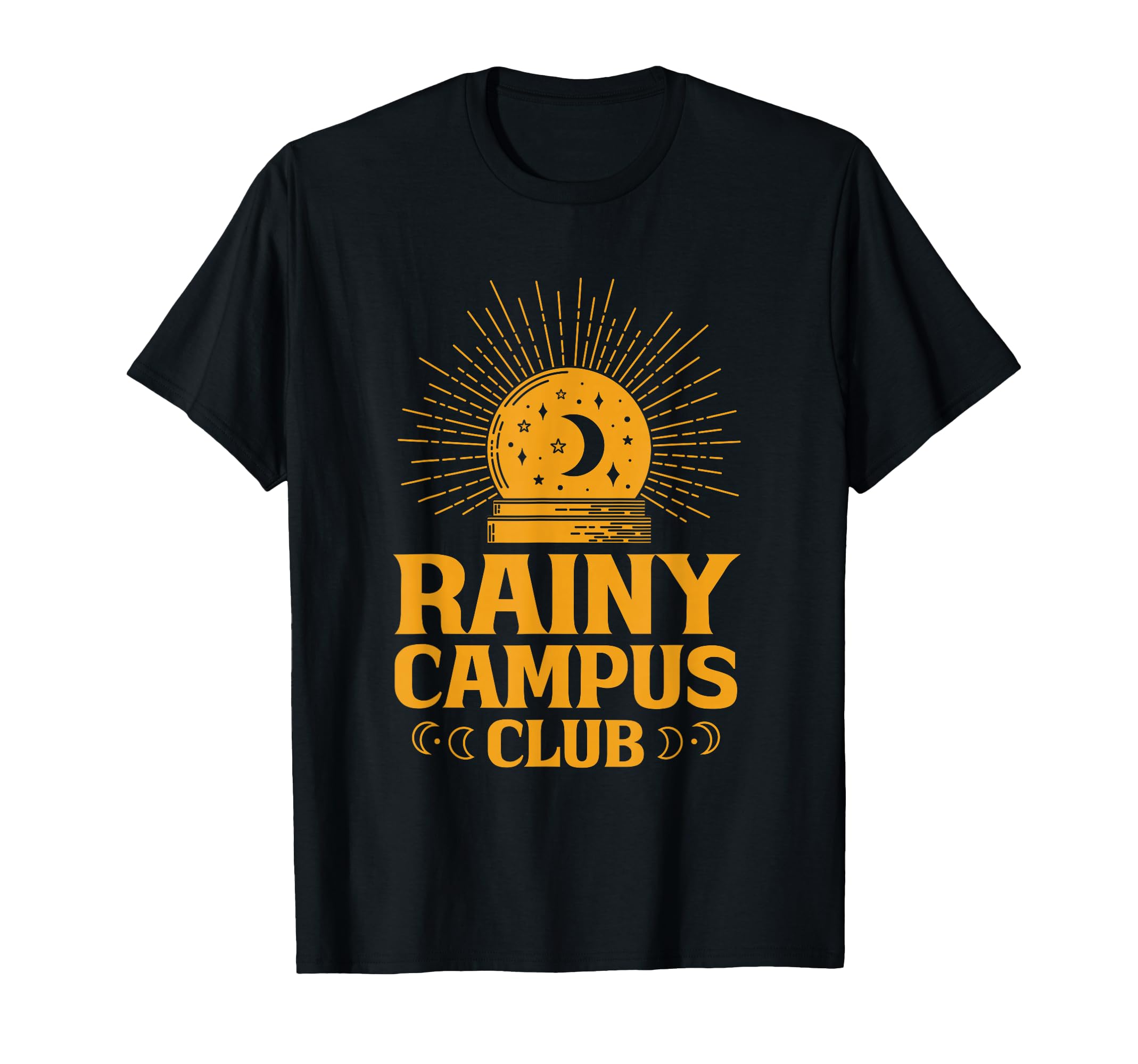 Rainy Campus Club Moody College Student T-Shirt - Minimalist Print Unisex - T-Shirt, Sweatshirt, Hoodie