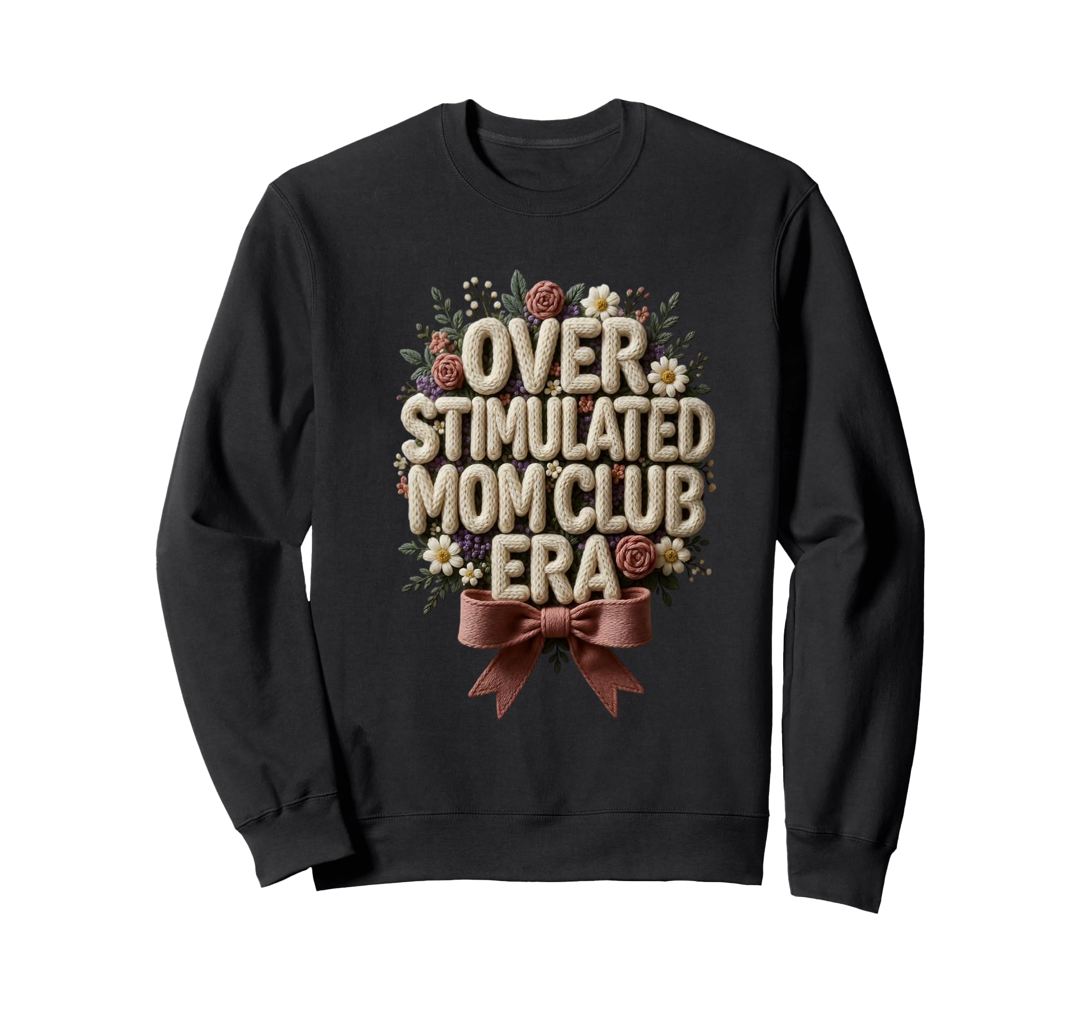 Overstimulated Mom Club Era Mothers Sweatshirt - Aesthetic Graphic Unisex - T-Shirt, Sweatshirt, Hoodie