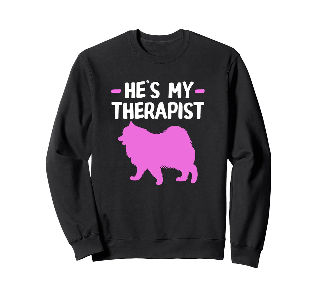 Funny Therapy Dog Owner Hes My Sweatshirt - Custom Art Print Men Women - T-Shirt, Sweatshirt, Hoodie