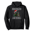 Overstimulated But Festive Black Cat Ugly Hoodie - Unique Graphic Men Women - T-Shirt, Sweatshirt, Hoodie