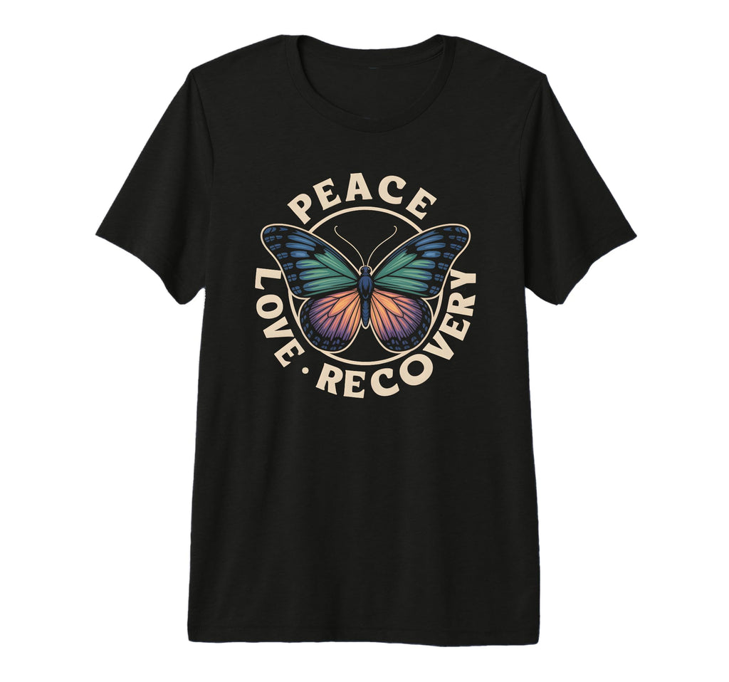 Kawaii Peace Love Recovery Vibes Injury T-Shirt - Custom Art Print Unisex - T-Shirt, Sweatshirt, Hoodie