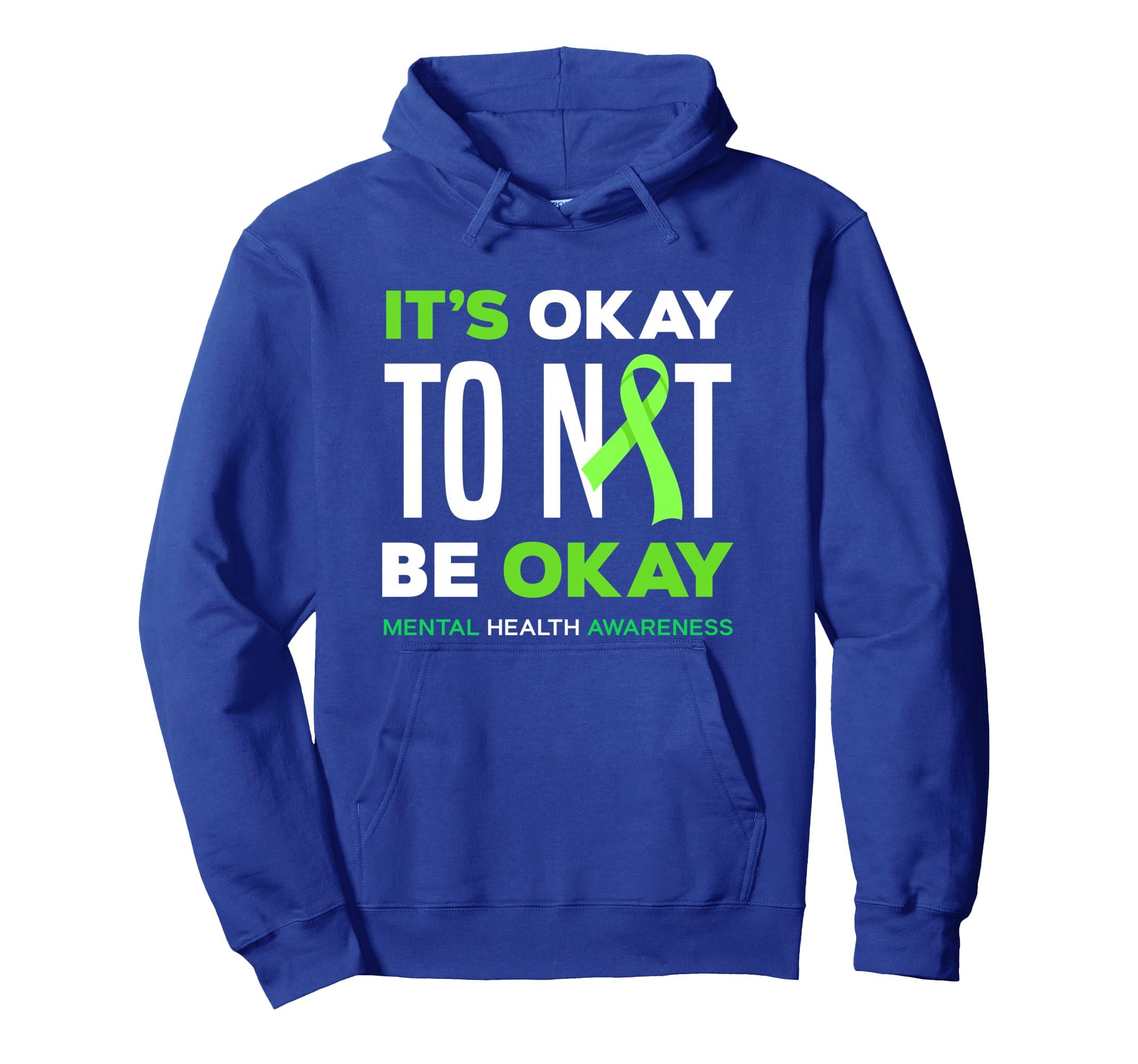 Its Ok To Not Be Ok Mental Health Hoodie - Fun Novelty Design for Adults - T-Shirt, Sweatshirt, Hoodie