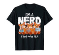 Fox Im Nerd Get Over It Nerdy Geek T-Shirt - Custom Art Print Unisex - T-Shirt, Sweatshirt, Hoodie