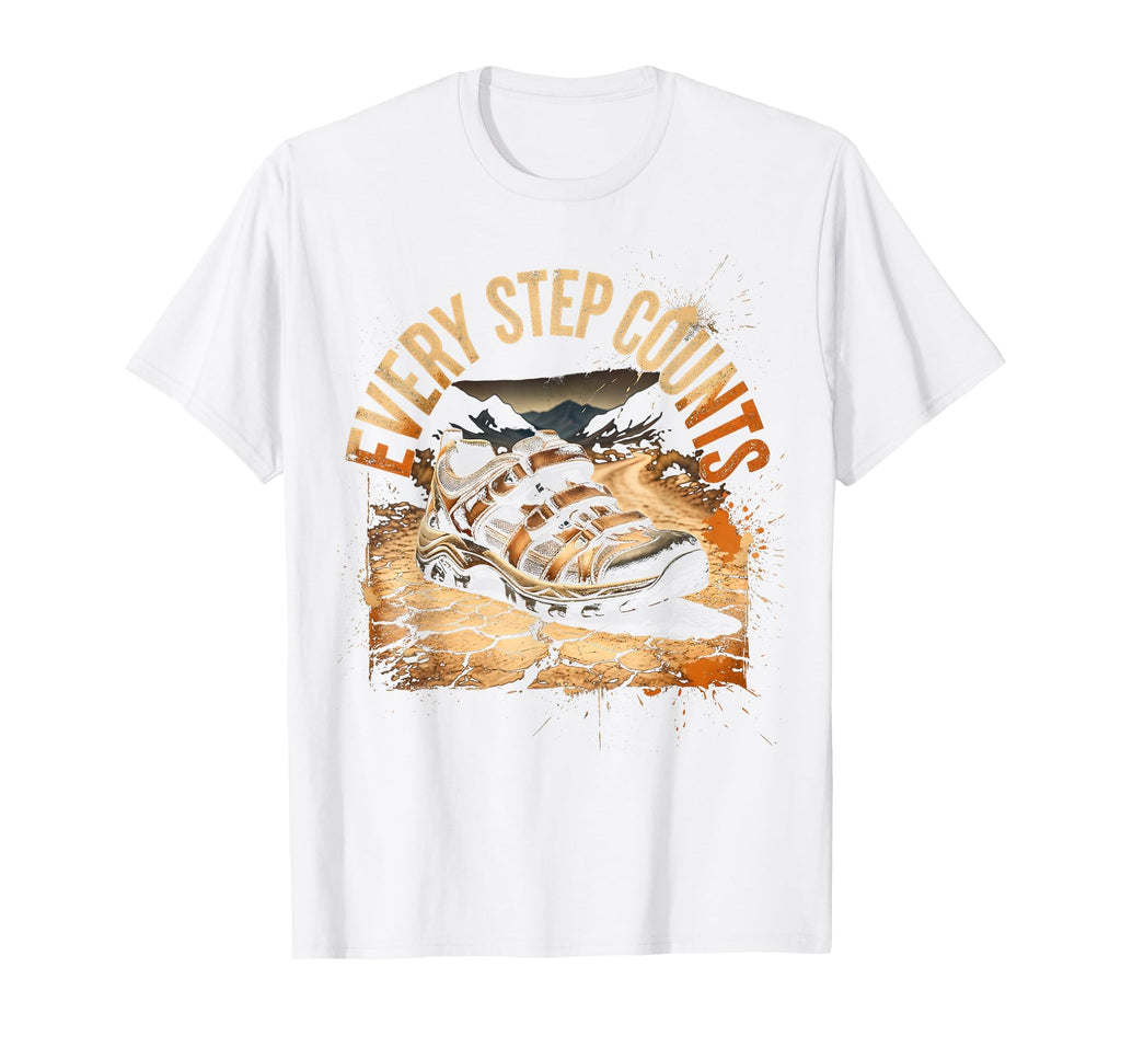 Every Step Counts Hiking Sandals T-Shirt - Unique Graphic Men Women - T-Shirt, Sweatshirt, Hoodie