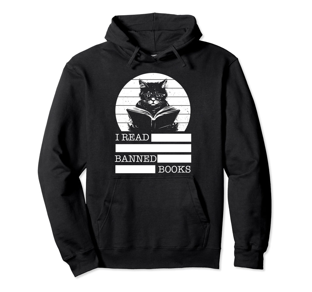 I Read Banned Books Book Reading Rebel Hoodie - Custom Art Print Unisex - T-Shirt, Sweatshirt, Hoodie