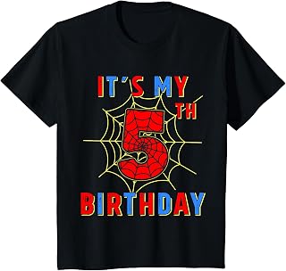 Its My 5th Birthday 5 Year Old Spider Web Birthday Party T-Shirt Unisex T-shirt, Sweatshirt, Hoodie, Long Sleeve Tee - T-Shirt, Sweatshirt, Hoodie