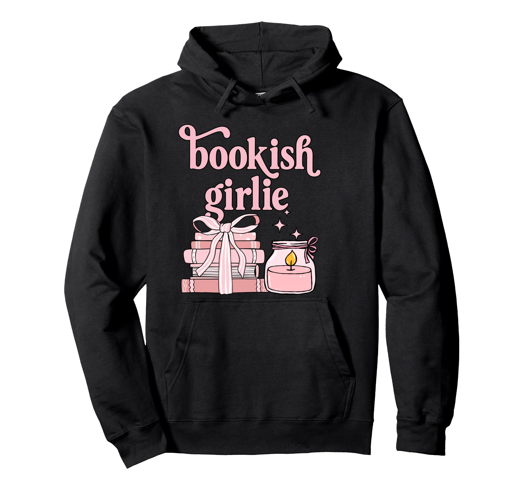 Bookish Girlie Book Lover Hoodie - Graphic Print for Adults - T-Shirt, Sweatshirt, Hoodie
