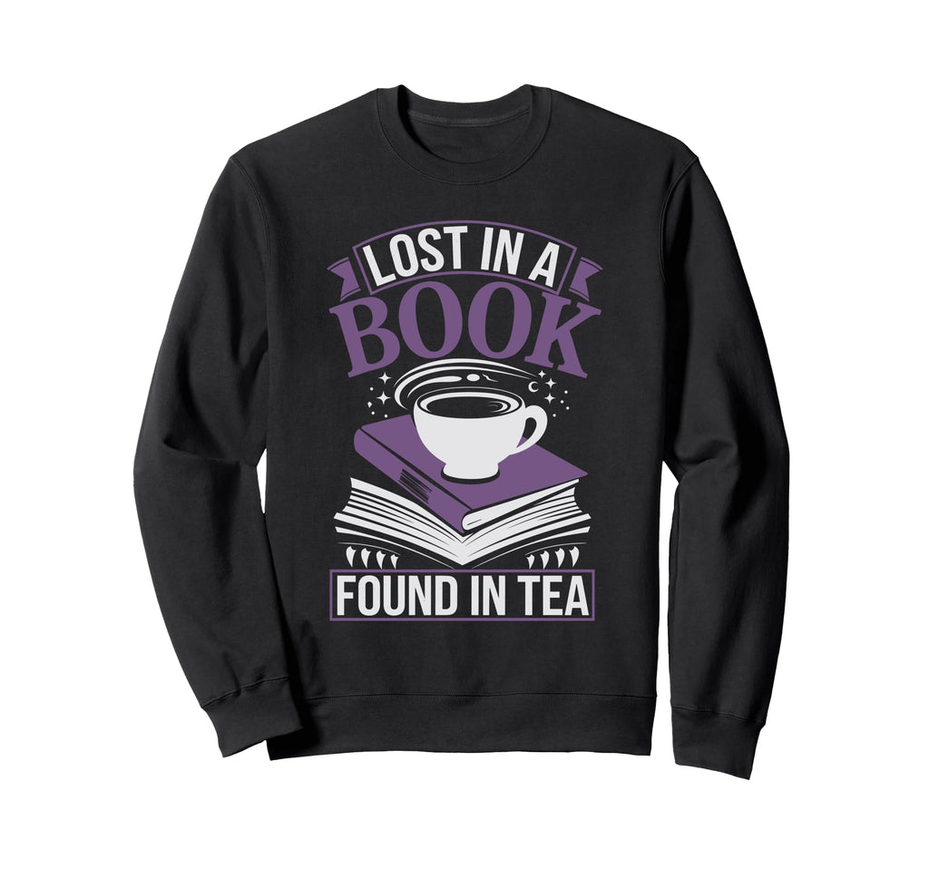 Tea And Literature Cozy Reading Nook Sweatshirt - Minimalist Print Unisex - T-Shirt, Sweatshirt, Hoodie