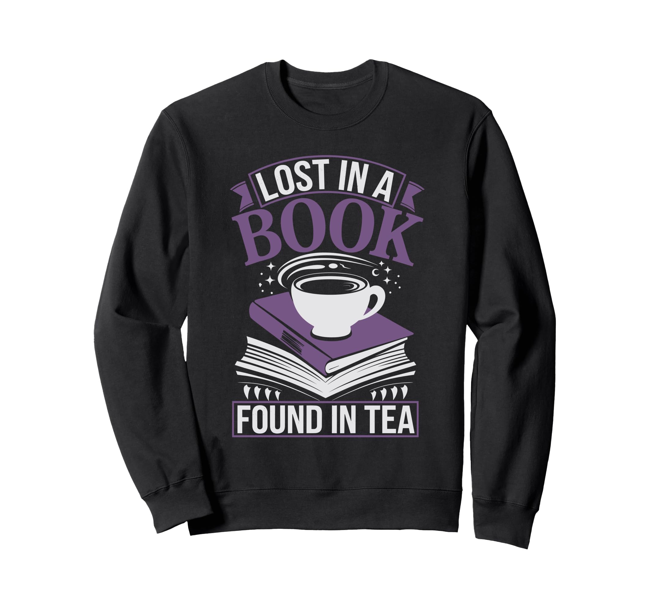Tea And Literature Cozy Reading Nook Sweatshirt - Minimalist Print Unisex - T-Shirt, Sweatshirt, Hoodie