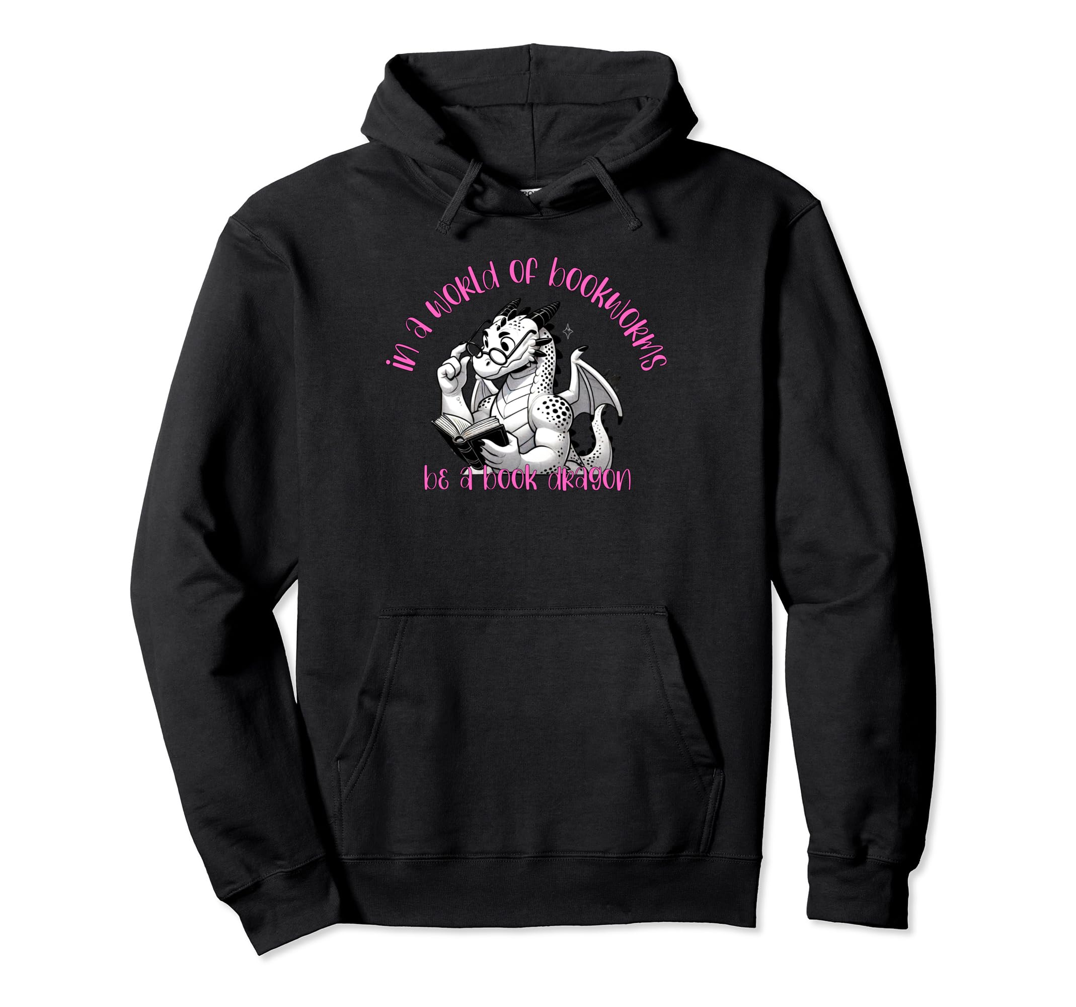 Dragon World Bookworms Be Book Dragon Hoodie - Unique Graphic Men Women - T-Shirt, Sweatshirt, Hoodie