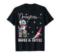 Dragons Books Coffee Funny Dragon T-Shirt - Novelty Apparel for Adults - T-Shirt, Sweatshirt, Hoodie