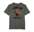 I Love My Chocolate Lab Funny Brown T-Shirt - Graphic Print for Adults - T-Shirt, Sweatshirt, Hoodie