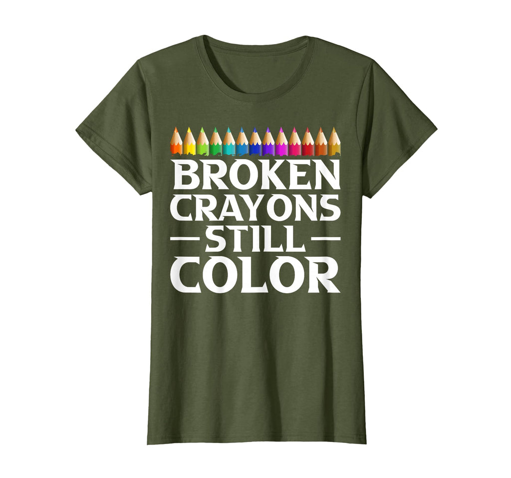 Broken Crayons Still Color Mental Health T-Shirt - Unique Graphic Unisex - T-Shirt, Sweatshirt, Hoodie