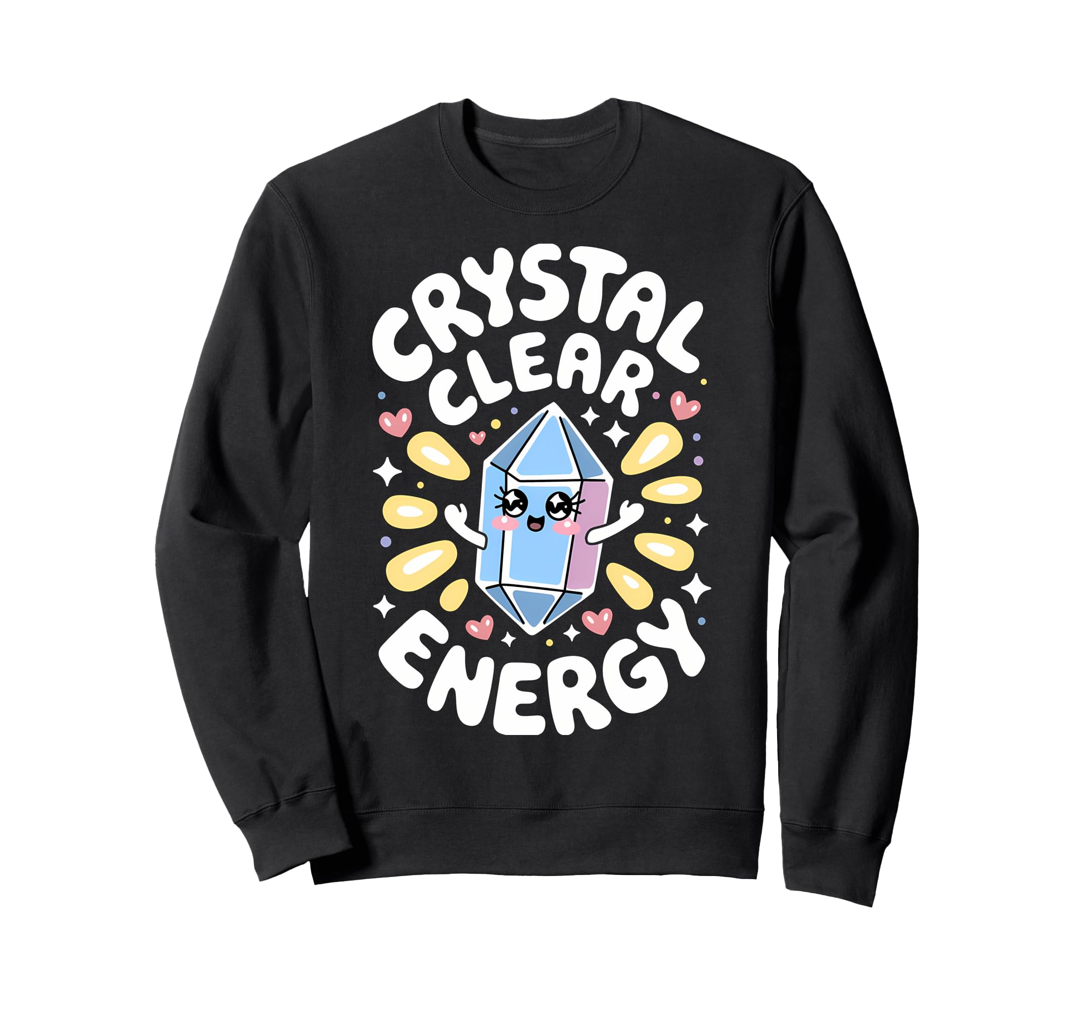 Healing Stone Crystals Energy Spiritual Sweatshirt - Graphic Print Unisex - T-Shirt, Sweatshirt, Hoodie