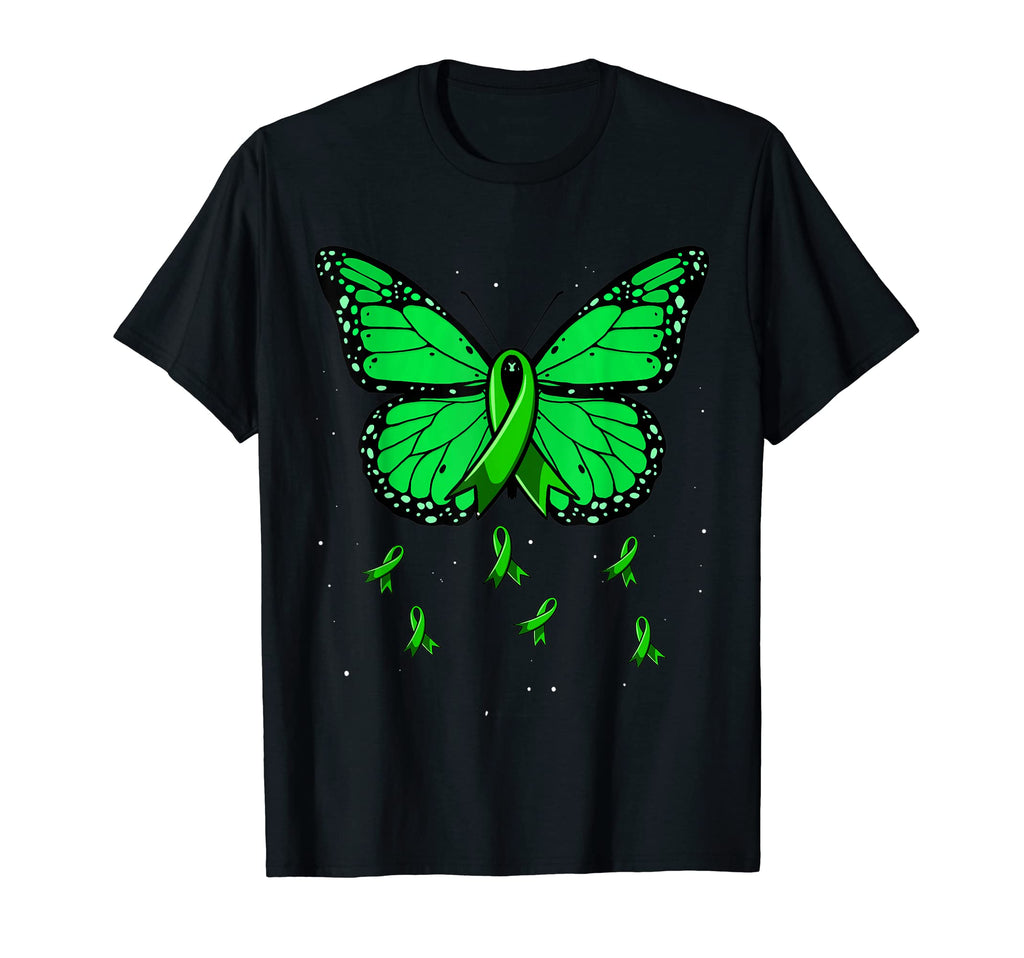Green Ribbon Butterfly Womens Mental T-Shirt - Streetwear Style Men Women - T-Shirt, Sweatshirt, Hoodie