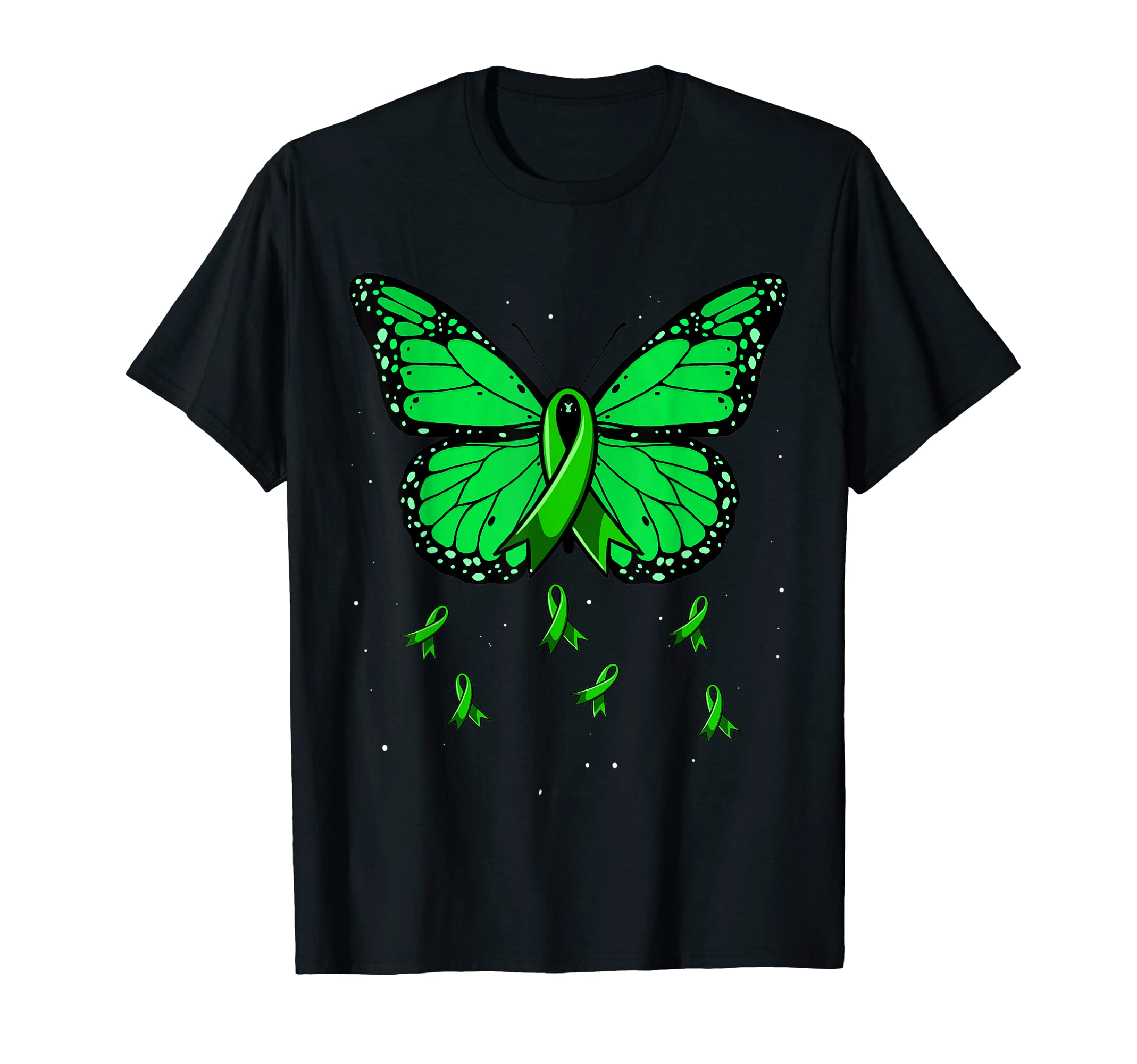 Green Ribbon Butterfly Womens Mental T-Shirt - Streetwear Style Men Women - T-Shirt, Sweatshirt, Hoodie