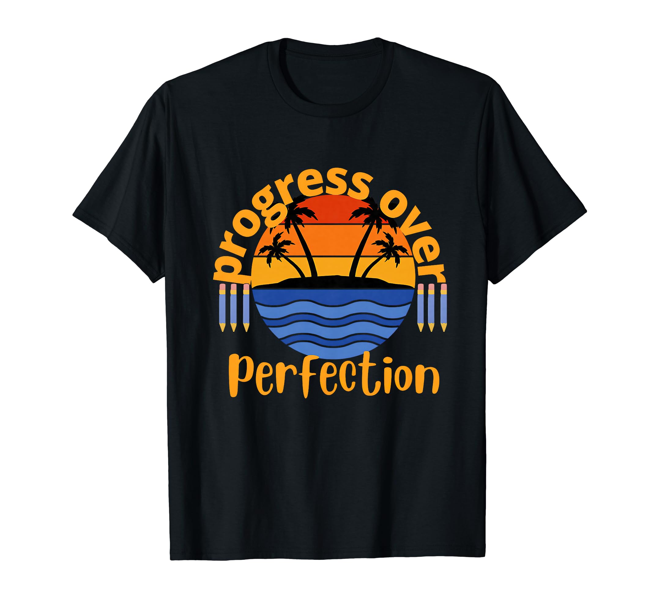 Motivational Progress Over Perfection T-Shirt - Unique Graphic for Adults - T-Shirt, Sweatshirt, Hoodie