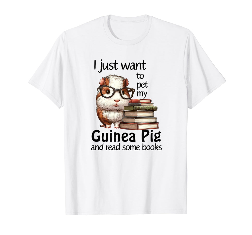 Guinea Pig Books Bookworm T-Shirt - Aesthetic Graphic for Adults - T-Shirt, Sweatshirt, Hoodie