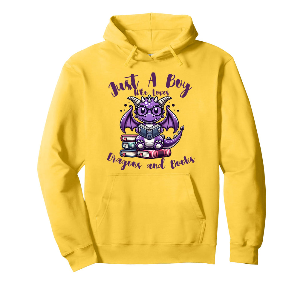 Books Dragon Reading Just Who Loves Hoodie - Novelty Apparel Unisex - T-Shirt, Sweatshirt, Hoodie