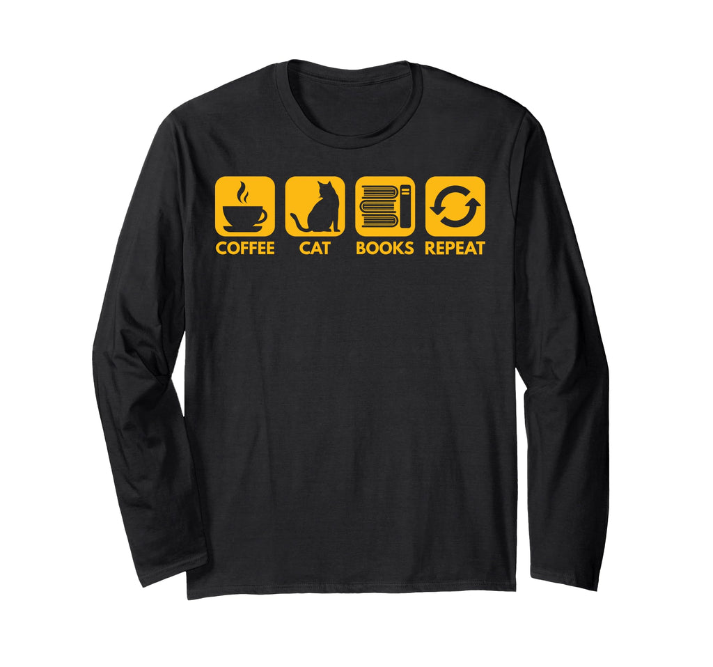 Fantastic Cup Coffee Cat And Books Hoodie - Minimalist Print Men Women - T-Shirt, Sweatshirt, Hoodie
