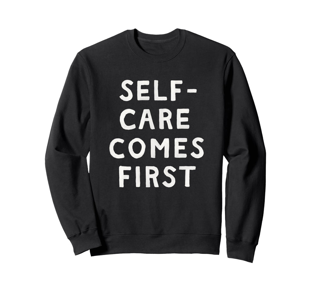 Threadless Me And Moon Self Care Sweatshirt - Minimalist Print for Adults - T-Shirt, Sweatshirt, Hoodie