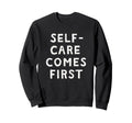 Threadless Me And Moon Self Care Sweatshirt - Minimalist Print for Adults - T-Shirt, Sweatshirt, Hoodie
