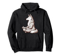 Meditation Wolf Yoga Pose Relaxing Hoodie - Custom Art Print Men Women - T-Shirt, Sweatshirt, Hoodie