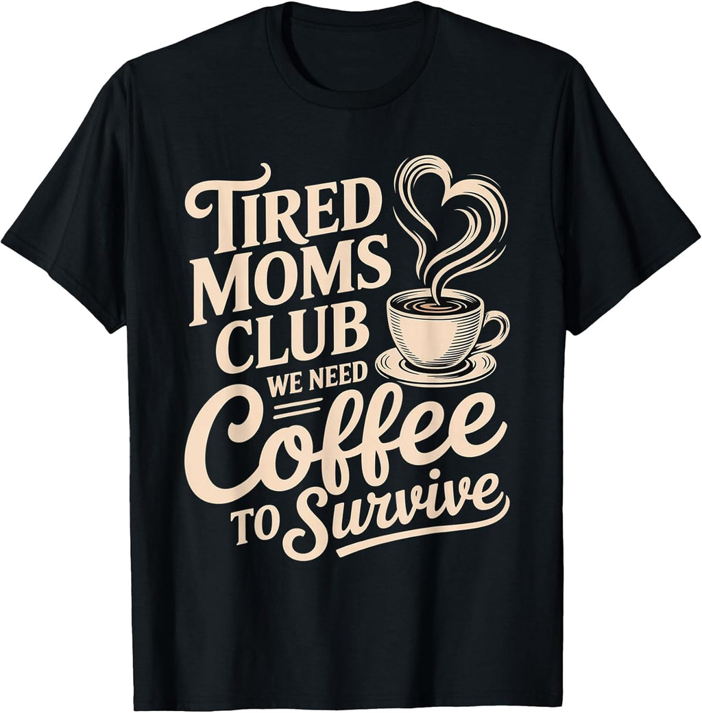 Coffee Charged Motherhood Chaos Unisex T-shirt, Sweatshirt, Hoodie, Long Sleeve Tee - T-Shirt, Sweatshirt, Hoodie