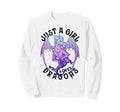 Dragon Just Who Loves Dragons Art Sweatshirt - Novelty Apparel for Adults - T-Shirt, Sweatshirt, Hoodie