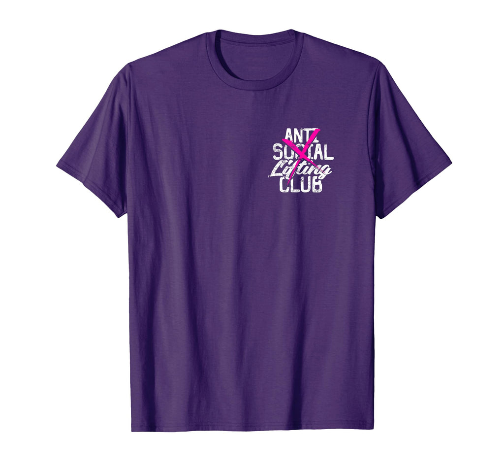 Anti Social Lifting Club Fitness T-Shirt - Fun Novelty Design Unisex - T-Shirt, Sweatshirt, Hoodie