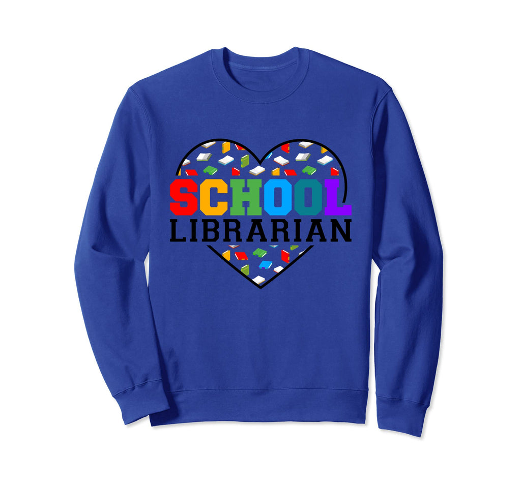School Librarian Book Lover Sweatshirt - Aesthetic Graphic for Adults - T-Shirt, Sweatshirt, Hoodie