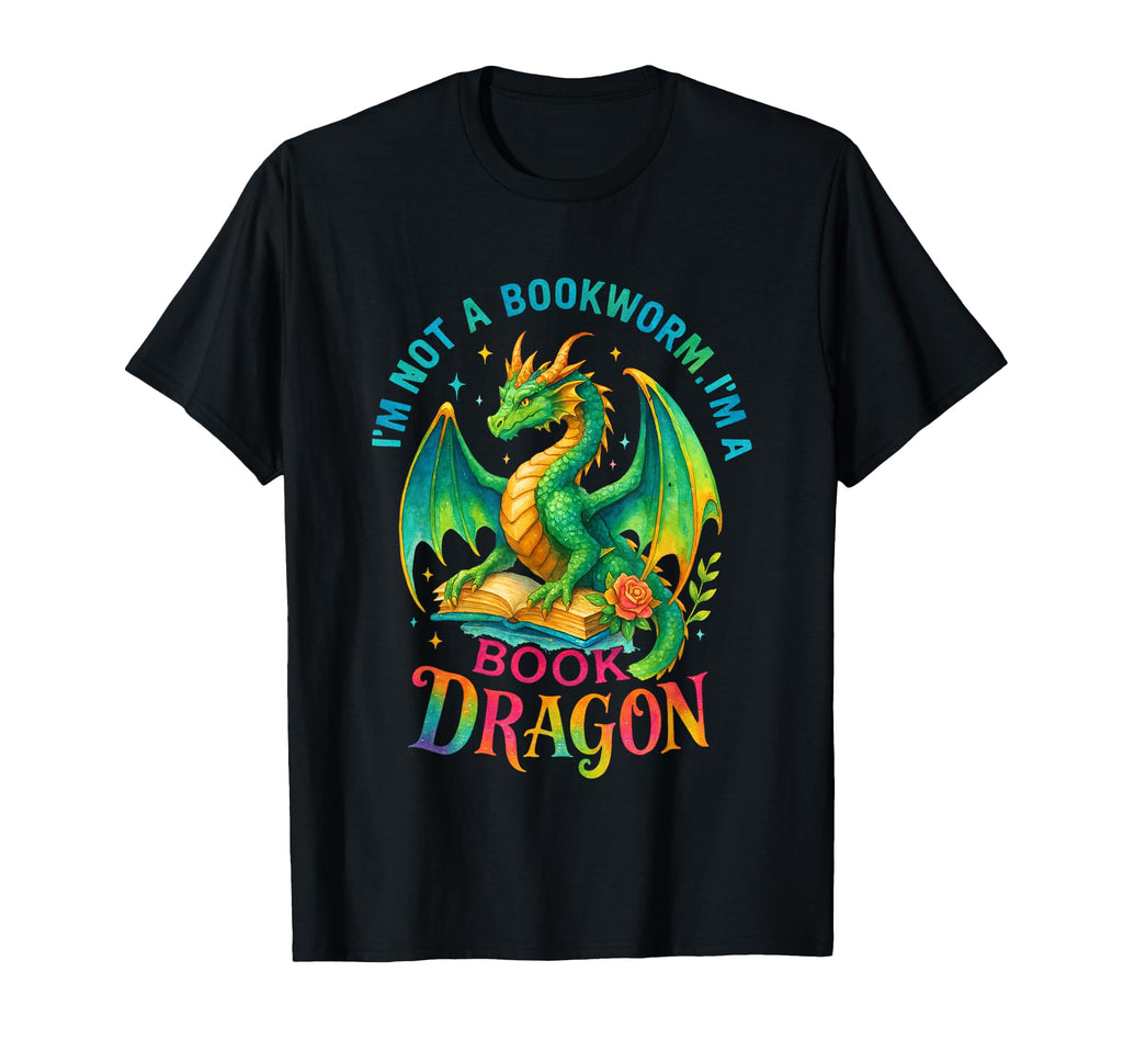 Im Not Bookworm Im Book Dragon T-Shirt - Aesthetic Graphic Men Women - T-Shirt, Sweatshirt, Hoodie