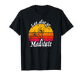 Sunset Dandelion Yoga Let Shit Go T-Shirt - Minimalist Print for Adults - T-Shirt, Sweatshirt, Hoodie