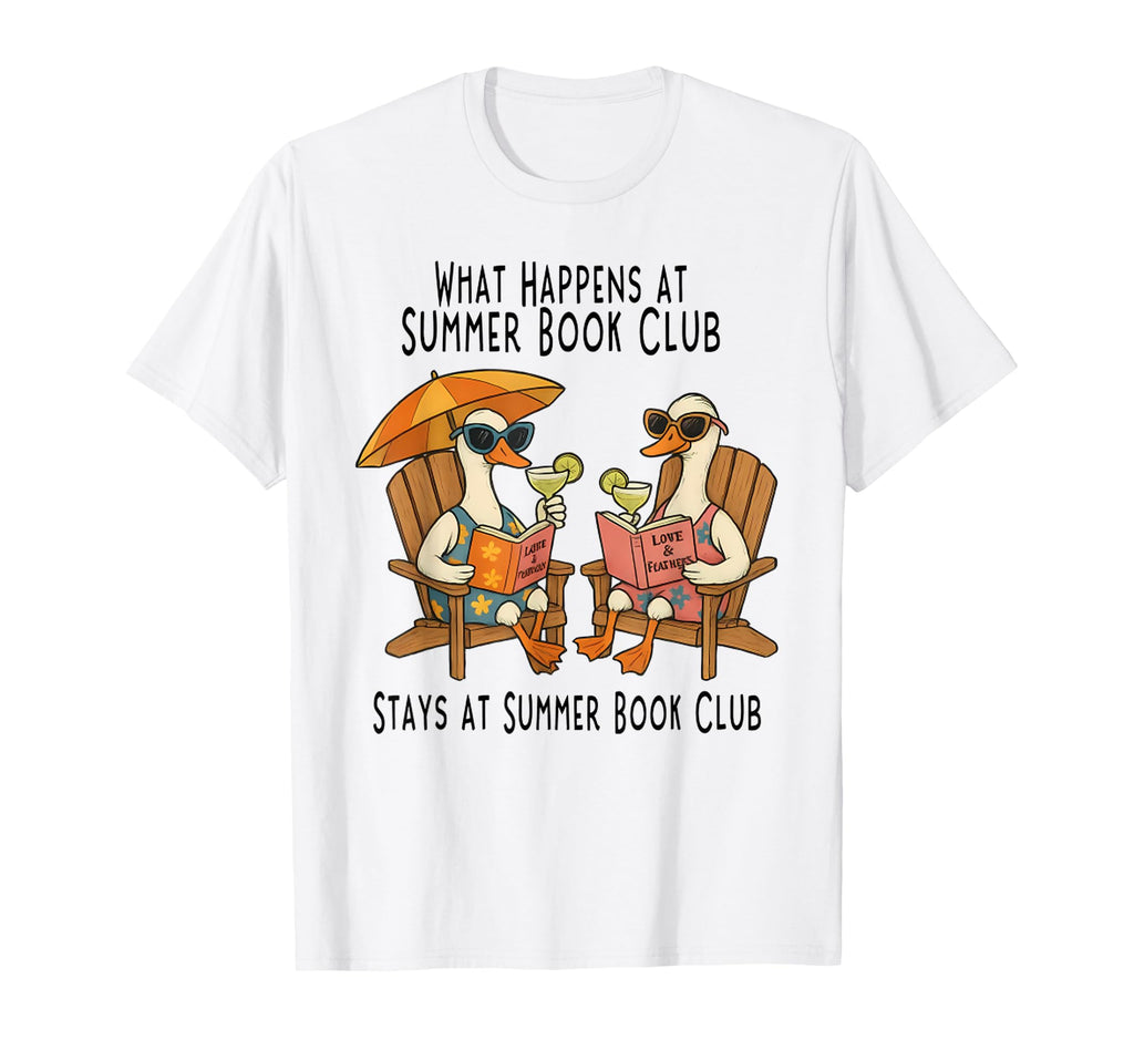 What Happens Summer Book Club Stays T-Shirt - Aesthetic Graphic Unisex - T-Shirt, Sweatshirt, Hoodie